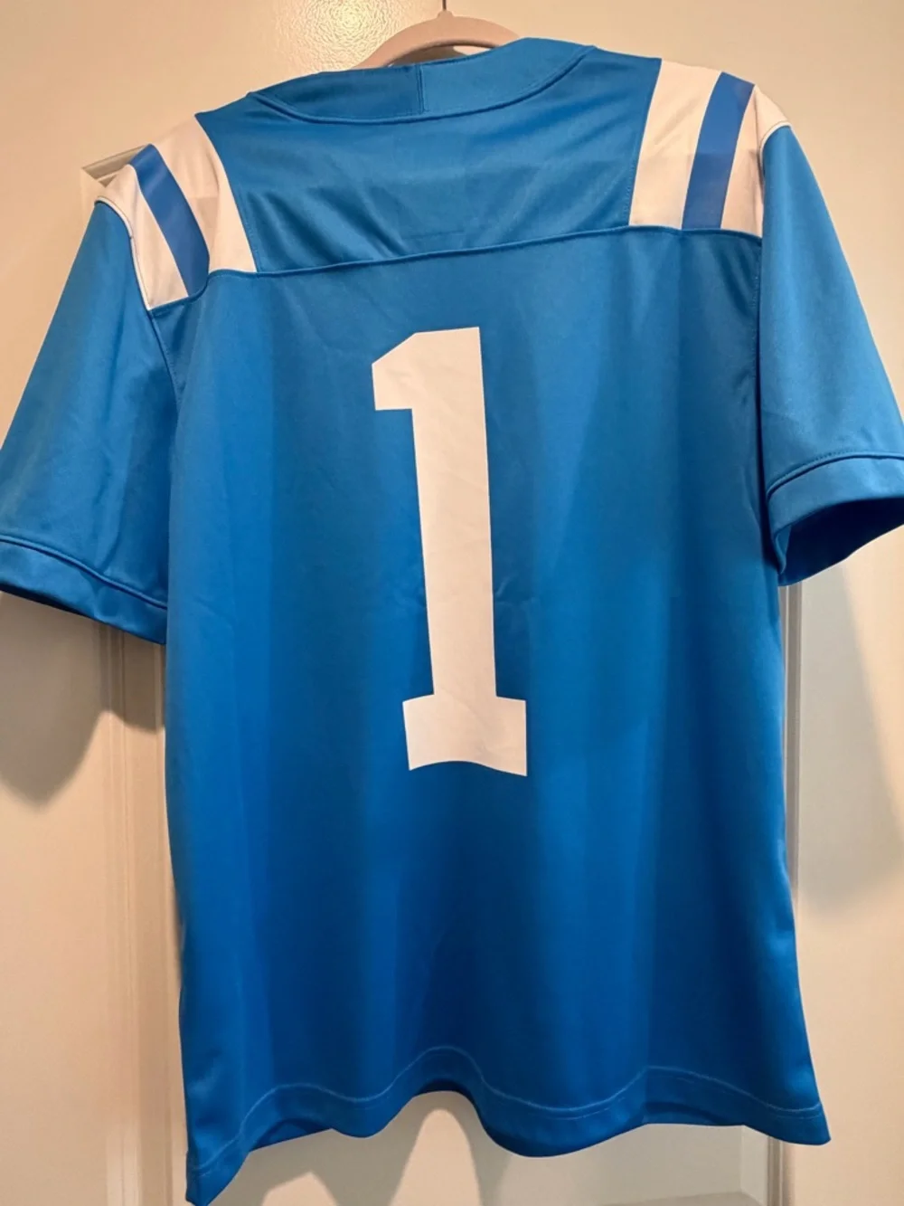 Nike Ole Miss Bright Blue #1 Football Jersey - Men's - Picture 5 of 6